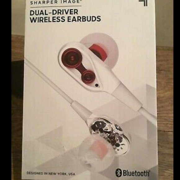 Sharper Image Dual Driver Earbud (SBT567RD) - Picture 1 of 3